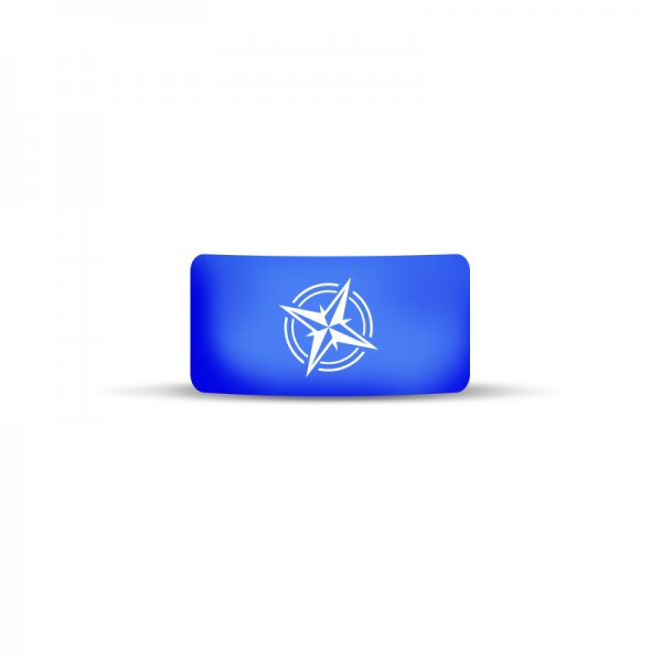 Vape Band Bleu Logo Boussole 22 à 26mm