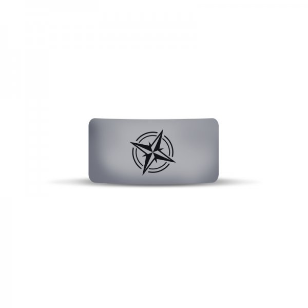 Vape Band Gray Logo Compass 22 to 26mm (10PCS)