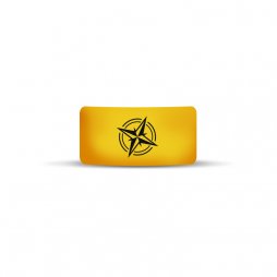 Vape Band Yellow Logo Compass 22 to 26mm
