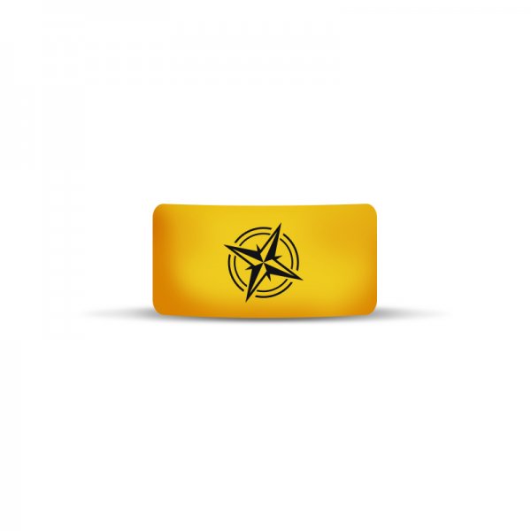 Vape Band Yellow Logo Compass 22 to 26mm (10pcs)