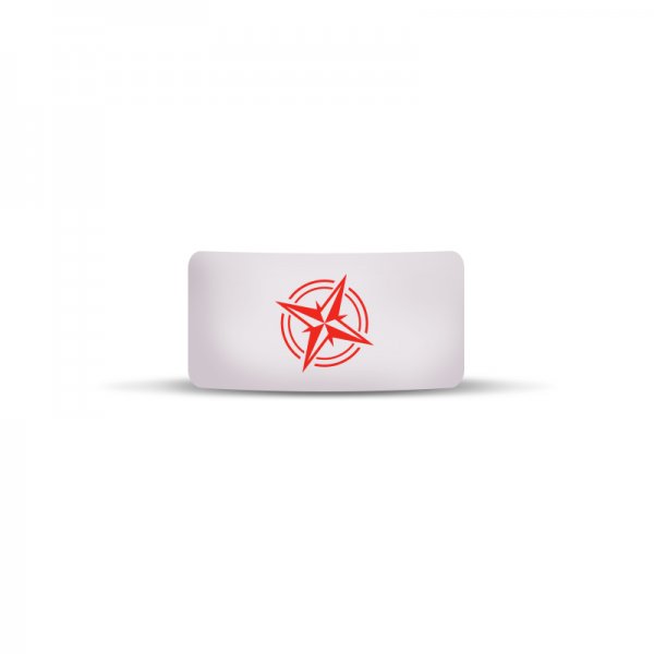 Vape Band White Logo Compass 22 to 26mm (10PCS)