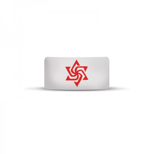 Vape Band White Star Logo 22 to 26mm (10PCS)