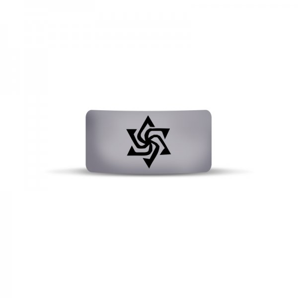 Vape Band Grey Star Logo 22 to 26mm (10PCS)