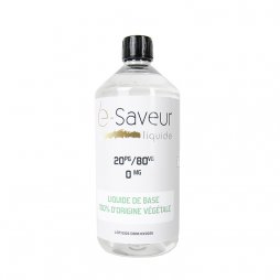 Base 20PG / 80VG 500ml / 1L - e-Saveur