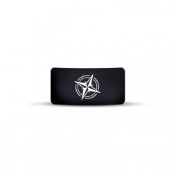Vape Band Black Logo Compass 22 to 26mm