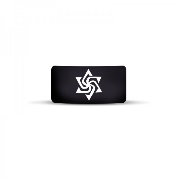 Vape Band Black Star Logo 22 to 26mm