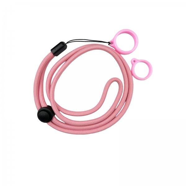 Adjustable Lanyard With Silicone Ring Pink (1pc)