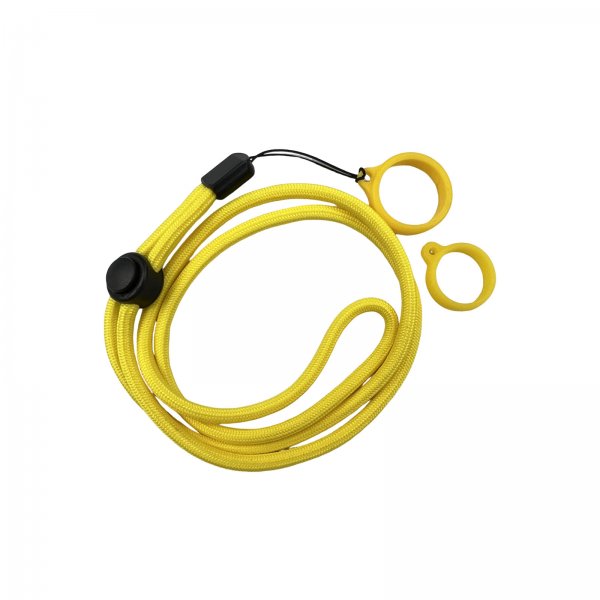 Lanière Réglable Avec Anneau Silicone Yellow (1pc)