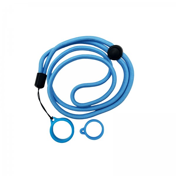 Lanière Réglable Avec Anneau Silicone Blue (1pc)