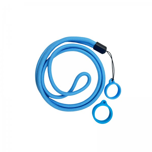 Lanyard With Silicone Ring Blue (1pc)