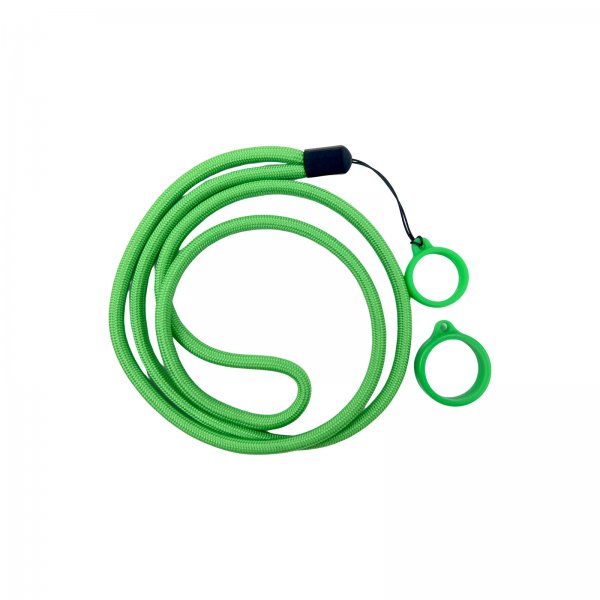 Lanyard With Silicone Ring Green (1pc)