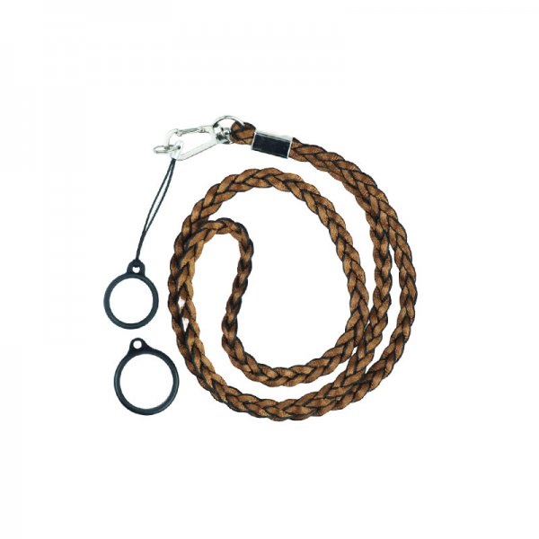 Lanière Weave Avec 2 Anneaux Silicone Brown (1pc)