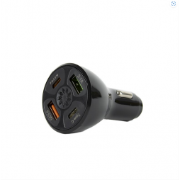 Chargeur Rapide Voiture 4 Ports - BK362-2PD (Noir)