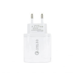 Adaptateur Secteur/USB 4 port 3,1A 5V Fast Charge 3.0 - BK385 (Blanc)