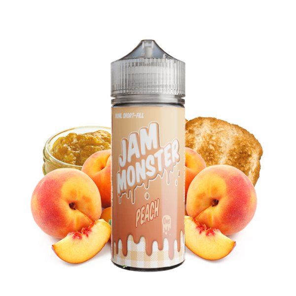 [Destockage] Peach 0mg 100ml - Jam Monster by Monster Vape Labs