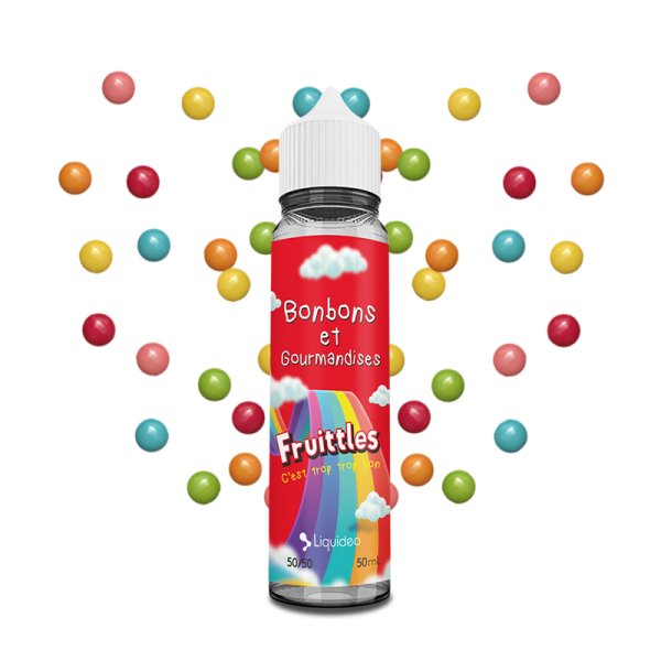 Bonbons et Gourmandises 50ml - Fruittles Liquidéo