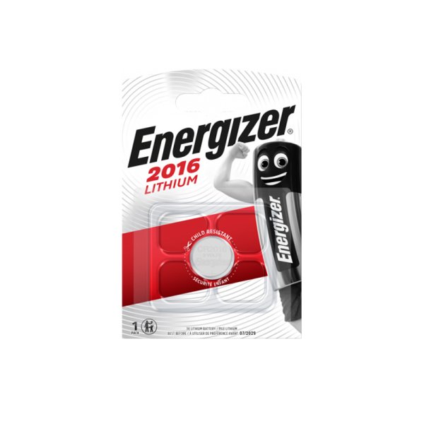 Lithium Batteries 3V 2016 - Energizer (1pc)