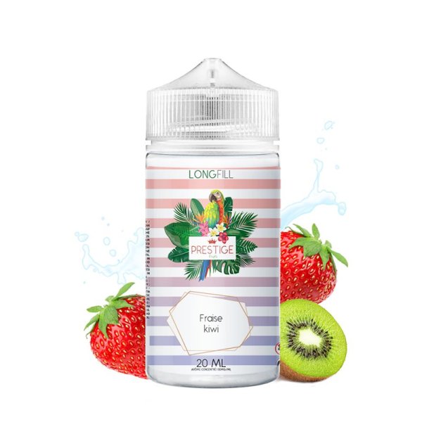 Long Fill (Concentrated Aroma) Fraise Kiwi 0mg 20/120ml - Prestige Fruits