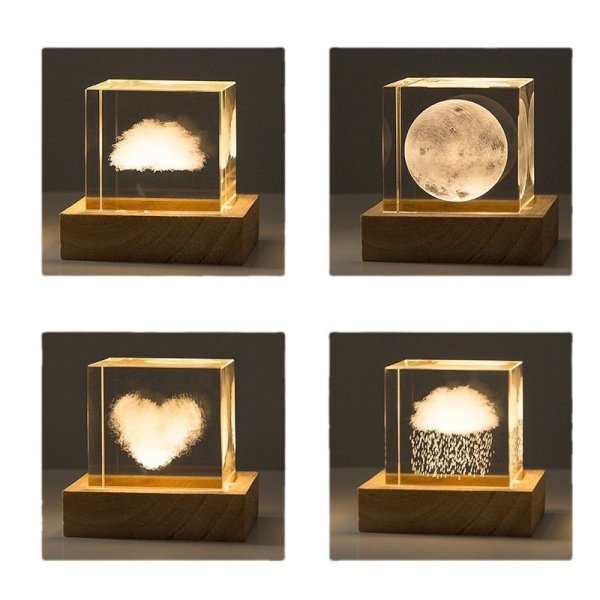 Crystal Cube Ornaments