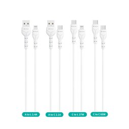 Pack de Câble de Charge 4 en 1 Eco-Friendly (25pcs) - Kintone Series by DEVIA