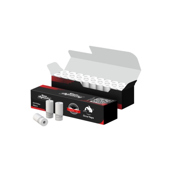 Filtres Drip Tip 510 (20pcs) - Orca Vape