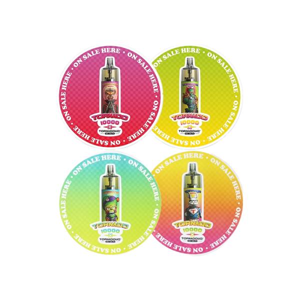 [PLV] Sticker Circular EN (Random Color) (1pc) - Tornado 10000