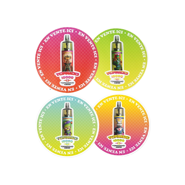 Autocollant Circulaire FR (Couleur Aléatoire) (1pcs) - Tornadoliq