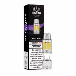 Cartouche Pré-remplie Pro Max 12k 20mg 10+2ml (1pcs) - Crown Bar by Al Fakher