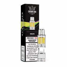Cartouche Pré-remplie Pro Max 12k 20mg 10+2ml (1pcs) - Crown Bar by Al Fakher