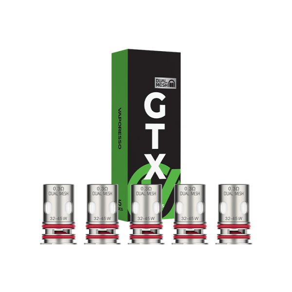 Résistances GTX-4 Dual Mesh 0.15/0.2/0.3Ω (5pcs) - Vaporesso