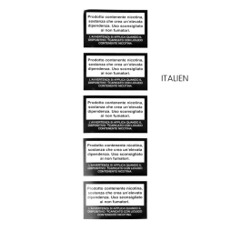 Grandes Étiquettes d'Avertissement sur la Nicotine (5pcs)
