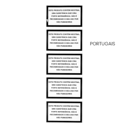 Grandes Étiquettes d'Avertissement sur la Nicotine (5pcs)