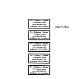 Small Nicotine Warning label (5pcs)