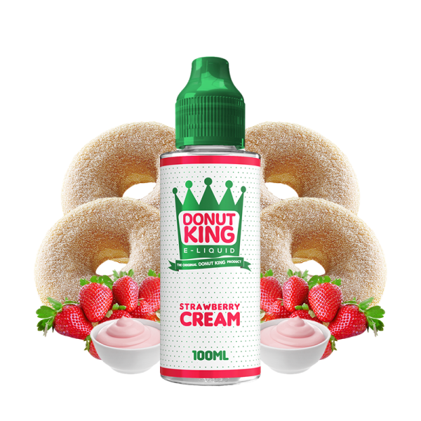Strawberry Cream 0mg 100ml - Donut King