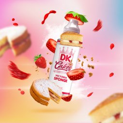 Victoria Sponge 0mg 100ml - DK Cakes by Donut King