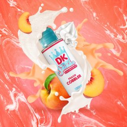 Peach Cobbler 0mg 100ml - DK N' Shake by Donut King