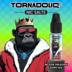 Black Dragon Kiwi Ice 20mg 10ml New Flavor - Tornadoliq