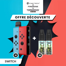 [Offre] Pack n°2 Klip's Switch + 2 E-liquides Tornadoliq - Fumytech & Firerose x Tornadoliq