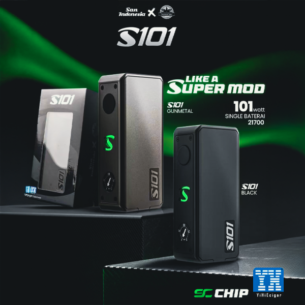Mod S101 21700/20700/18650 - San Indonesia X Gerobak Vaper