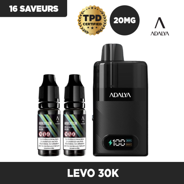 Starter Kit Levo 30K 1000mAh 10ml/2% - Adalya