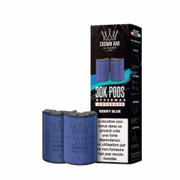 Cartouches Pré-remplies Hyper Max Advanced 30k 6mg 10+10ml (2pcs) - Crown Bar by Al Fakher