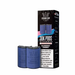 Prefilled Cartridges Hyper Max Advanced 30k 6mg 10+10ml (2pcs) - Crown Bar by Al Fakher