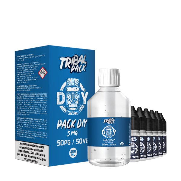Pack DIY 50PG / 50VG 3/6mg 400ml - Tribal Force