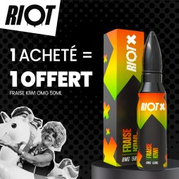 [Offer] Buy 1 Fraise Kiwi 0mg 50ml, Get 1 Free - Riot X by Riot