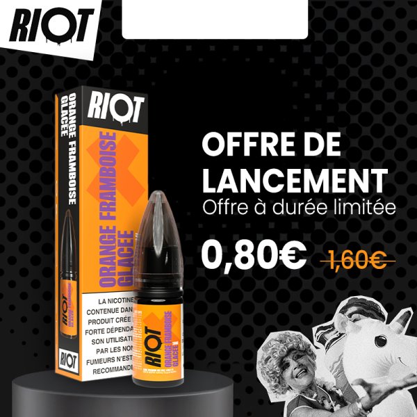 Orange & Framboise Glacée 10ml - Riot X by Riot