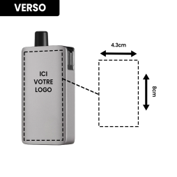 Pack DotPod Max V1.5 5ml 2100mAh Gunmetal Personnalisé - Dotmod