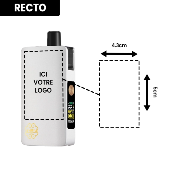 Pack DotPod Max V1.5 5ml 2100mAh Silver Personnalisé - Dotmod