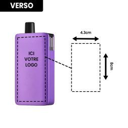 Pack DotPod Max V1.5 5ml 2100mAh Purple Personnalisé - Dotmod