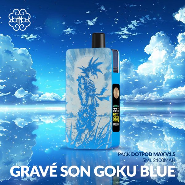 Pack DotPod Max V1.5 5ml 2100mAh Gravé Son Goku Blue - Dotmod