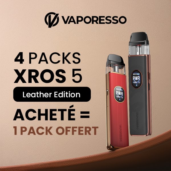 [Offer] 4 Kits Pod XROS 5 Leather Version Purchased, 1 Kit Pod XROS 5 Leather Version for Free  - Vaporesso